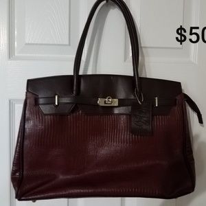 Burgundy Patti LaBelle Handbag
